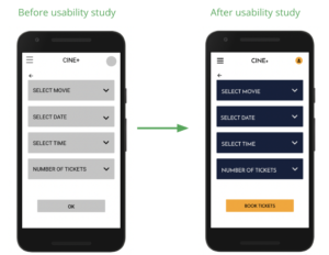 UX Mockup After Usability Study