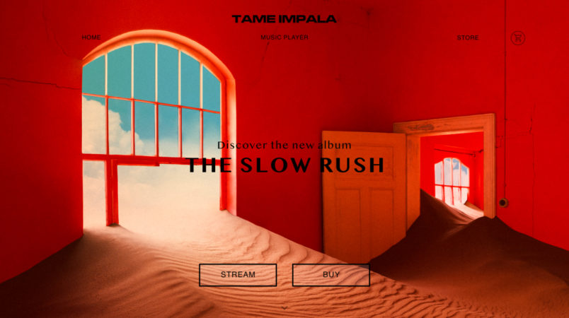 UX Tame Impala Responsive Website Homepage