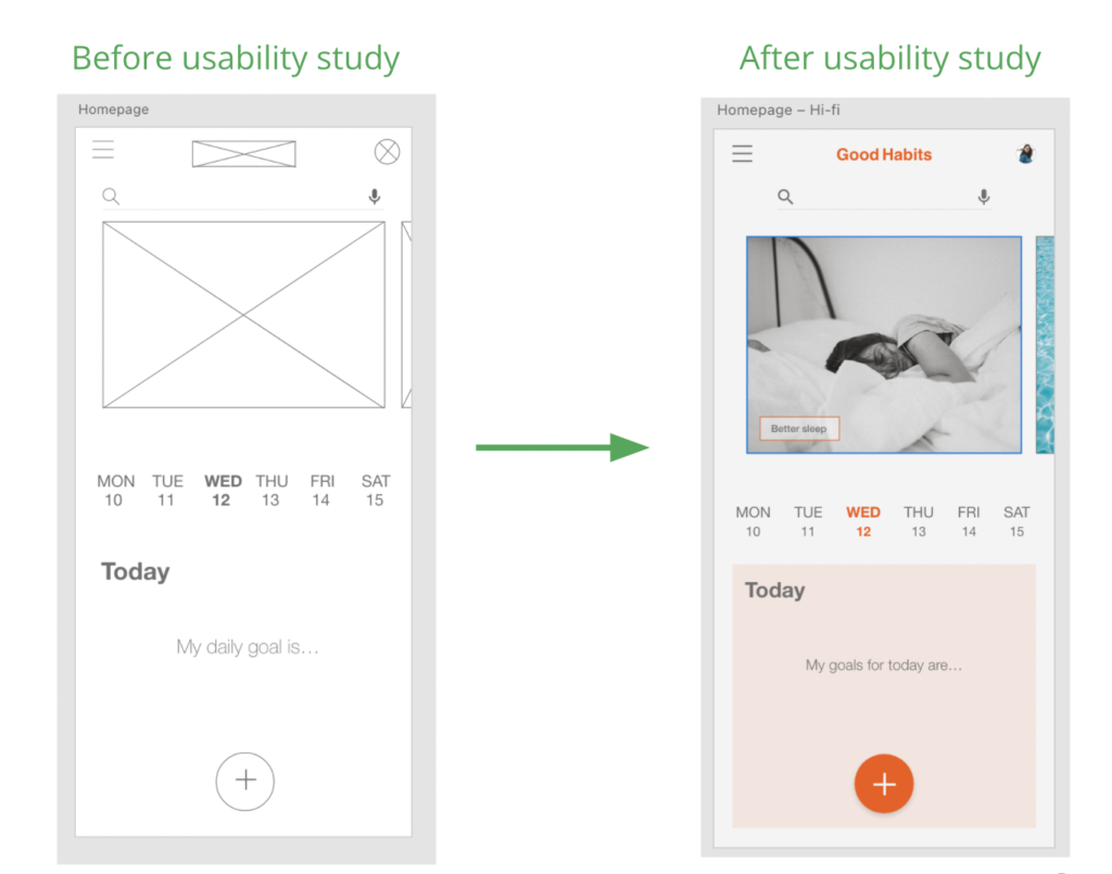 UX High Fidelity Mockups