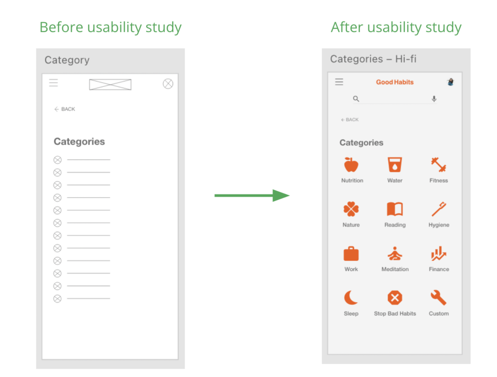 UX High Fidelity Mockups